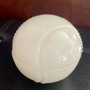 Vintage Anchor hocking baseball trinket dish